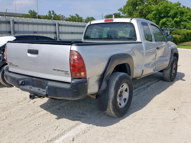 5TETU62NX8Z565753 - 2008 TOYOTA TACOMA PRE SILVER photo 4