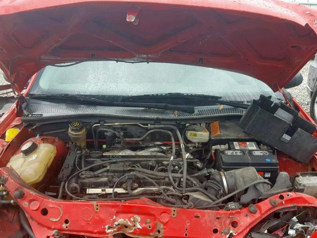 1FAFP34N45W115840 - 2005 FORD FOCUS ZX4 RED photo 7