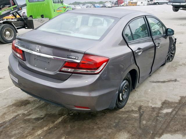 19XFB2F98DE079579 - 2013 HONDA CIVIC EXL GRAY photo 4