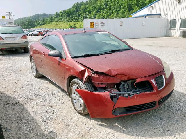 1G2ZH17N894120338 - 2009 PONTIAC G6 GT MAROON photo 1