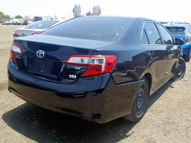 4T1BD1FK1DU071715 - 2013 TOYOTA CAMRY HYBR BLACK photo 4