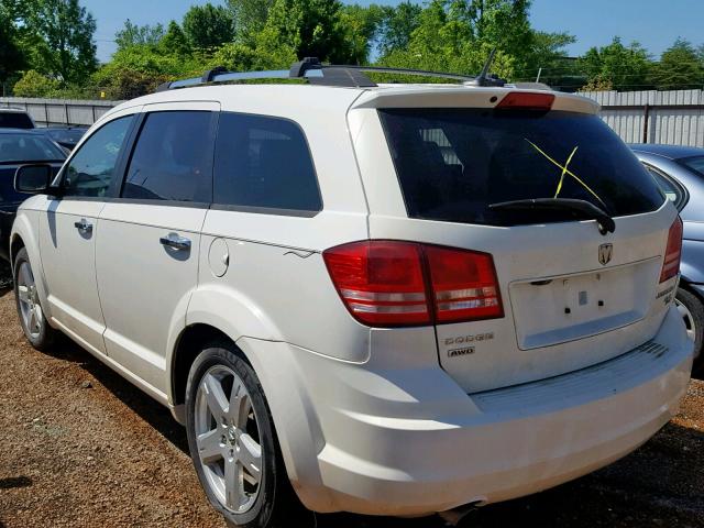 3D4PH6FV0AT191682 - 2010 DODGE JOURNEY R/ WHITE photo 3