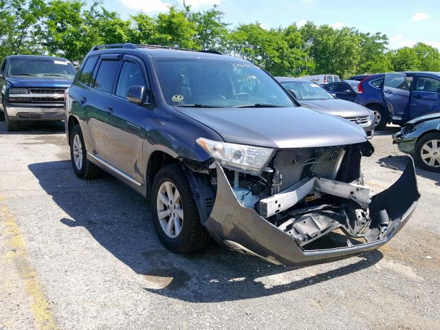 5TDBK3EH9DS176129 - 2013 TOYOTA HIGHLANDER GRAY photo 1