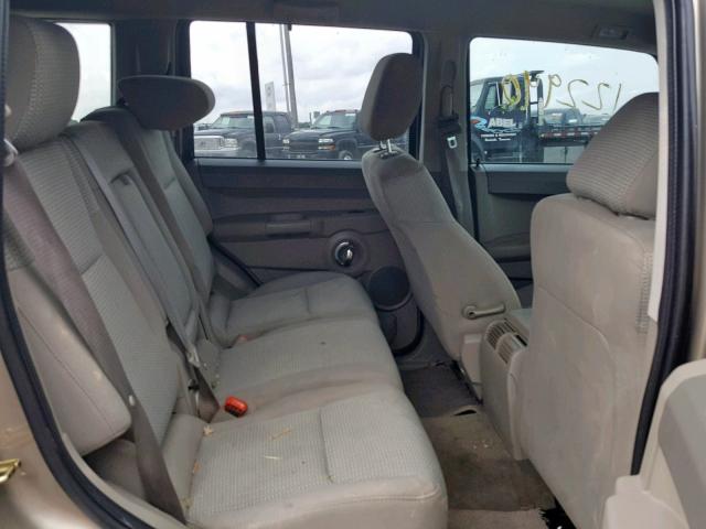 1J8HH48KX6C329104 - 2006 JEEP COMMANDER TAN photo 6