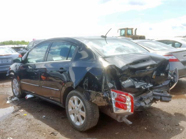 3N1AB61E38L751784 - 2008 NISSAN SENTRA 2.0 BLACK photo 3