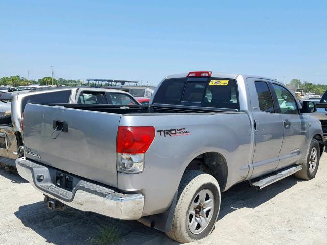 5TFRT54117X006731 - 2007 TOYOTA TUNDRA DOU SILVER photo 4