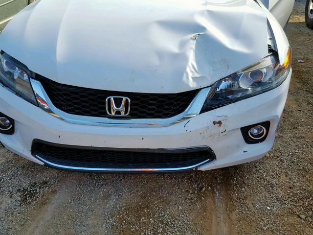 1HGCT2B82EA001558 - 2014 HONDA ACCORD EXL WHITE photo 9