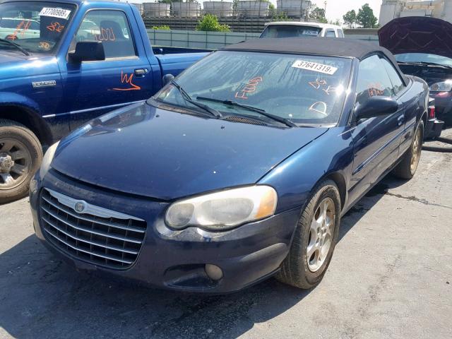 1C3EL55R76N203095 - 2006 CHRYSLER SEBRING TO BLUE photo 2