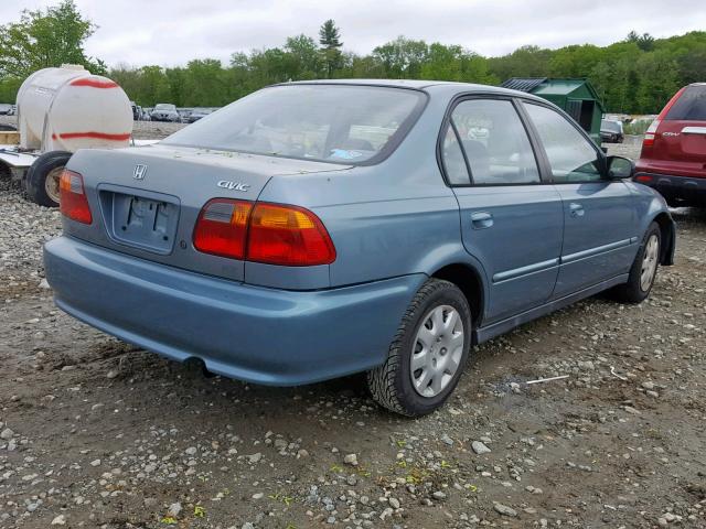 2HGEJ6611YH560950 - 2000 HONDA CIVIC BASE BLUE photo 4