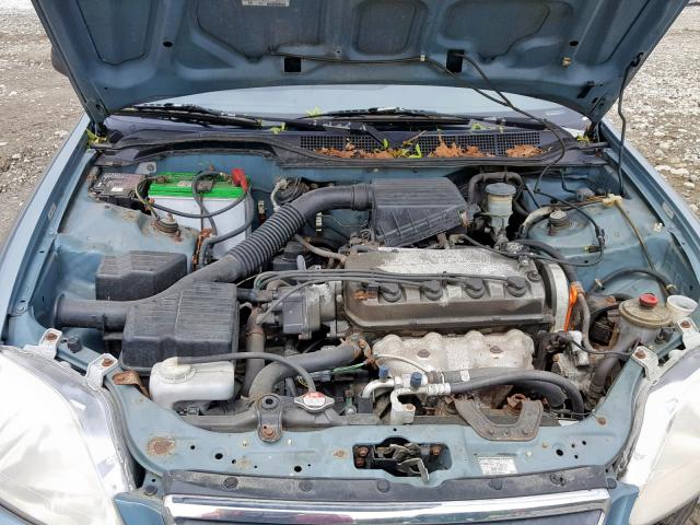 2HGEJ6611YH560950 - 2000 HONDA CIVIC BASE BLUE photo 7