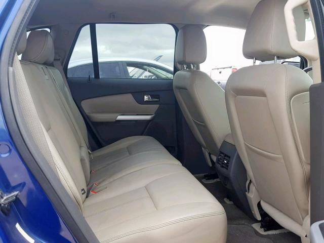 2FMDK3JC5DBA03059 - 2013 FORD EDGE SEL BLUE photo 6