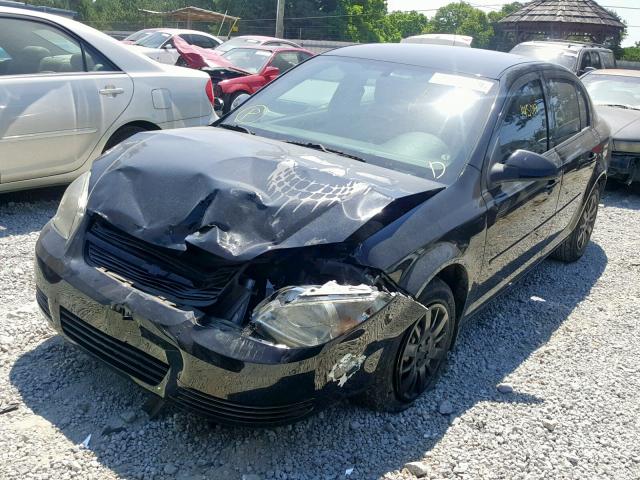 1G1AD5F57A7142405 - 2010 CHEVROLET COBALT 1LT BLACK photo 2