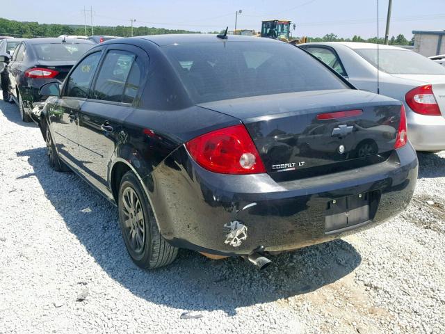 1G1AD5F57A7142405 - 2010 CHEVROLET COBALT 1LT BLACK photo 3