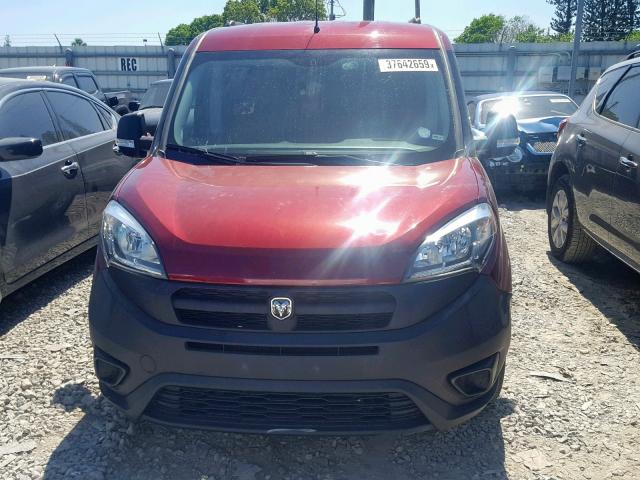 ZFBERFAT9F6A71118 - 2015 RAM PROMASTER BURGUNDY photo 9