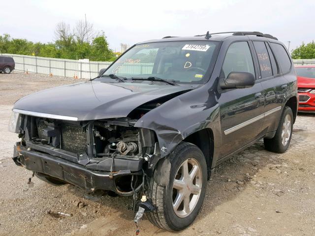 1GKDT13S972259469 - 2007 GMC ENVOY CHARCOAL photo 2