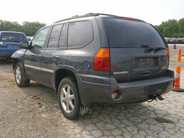 1GKDT13S972259469 - 2007 GMC ENVOY CHARCOAL photo 3