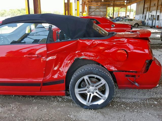 1ZVFT85H075212549 - 2007 FORD MUSTANG GT RED photo 10