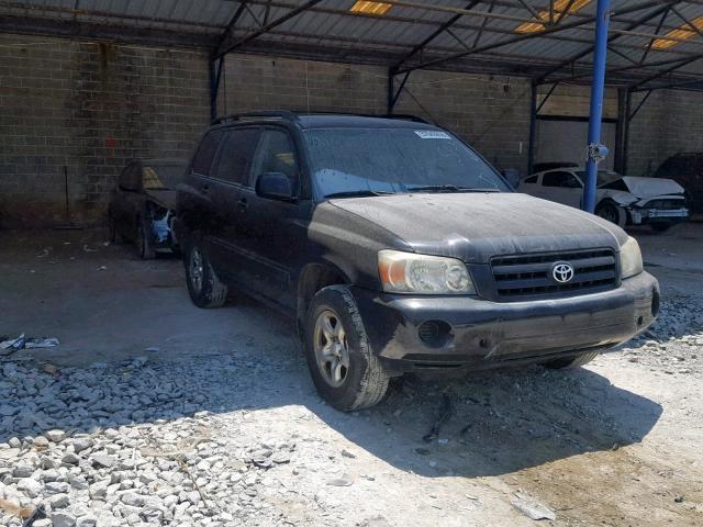 JTEHD21A640027490 - 2004 TOYOTA HIGHLANDER BLACK photo 1