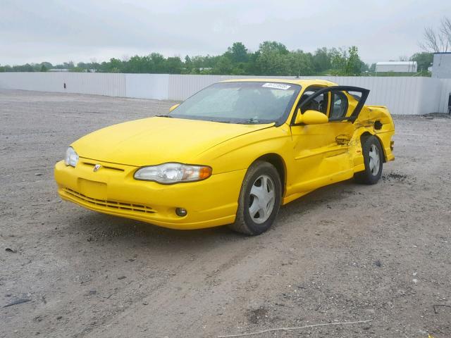 2G1WX12K149131405 - 2004 CHEVROLET MONTE CARL YELLOW photo 2