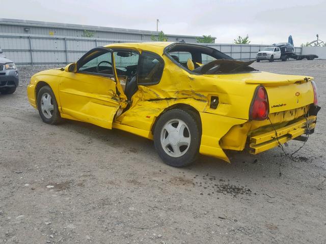 2G1WX12K149131405 - 2004 CHEVROLET MONTE CARL YELLOW photo 3