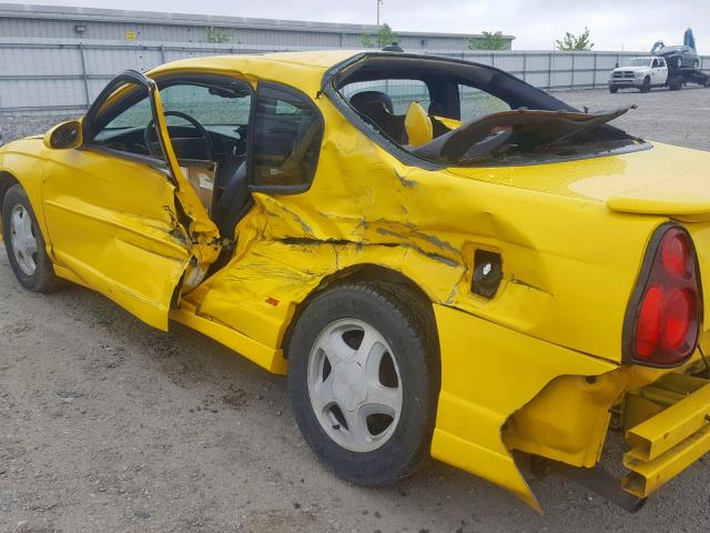 2G1WX12K149131405 - 2004 CHEVROLET MONTE CARL YELLOW photo 9