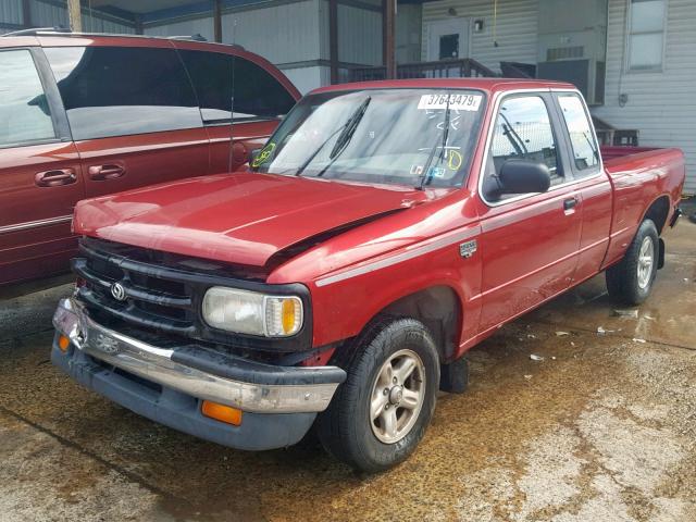 4F4CR16X8TTM14344 - 1996 MAZDA B4000 CAB RED photo 2