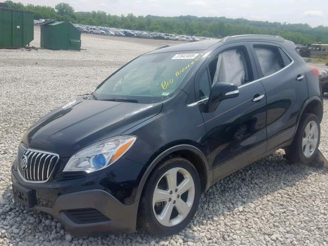 KL4CJASB1FB203260 - 2015 BUICK ENCORE BLACK photo 2