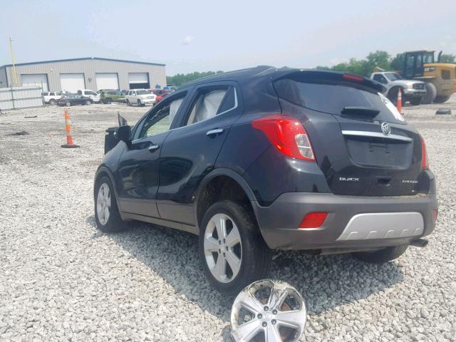 KL4CJASB1FB203260 - 2015 BUICK ENCORE BLACK photo 3