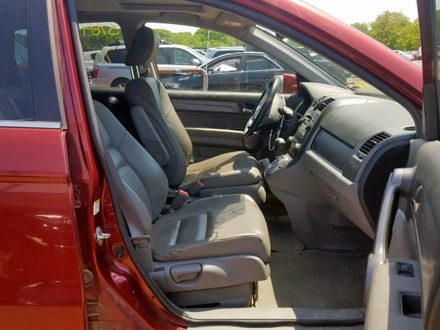 JHLRE48758C049998 - 2008 HONDA CR-V EXL RED photo 5