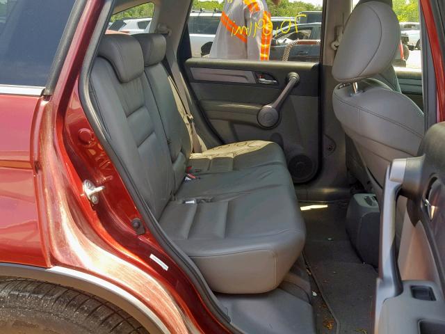 JHLRE48758C049998 - 2008 HONDA CR-V EXL RED photo 6