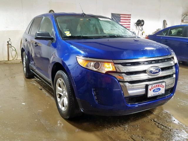 2FMDK3G96DBB94714 - 2013 FORD EDGE SE BLUE photo 1