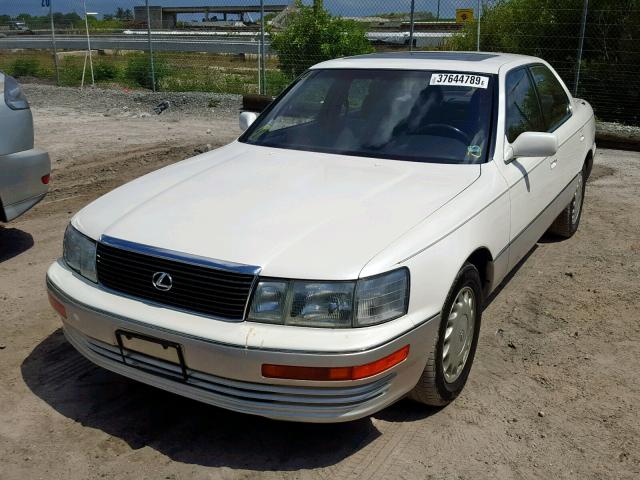 JT8UF11E8M0058426 - 1991 LEXUS LS 400 WHITE photo 2