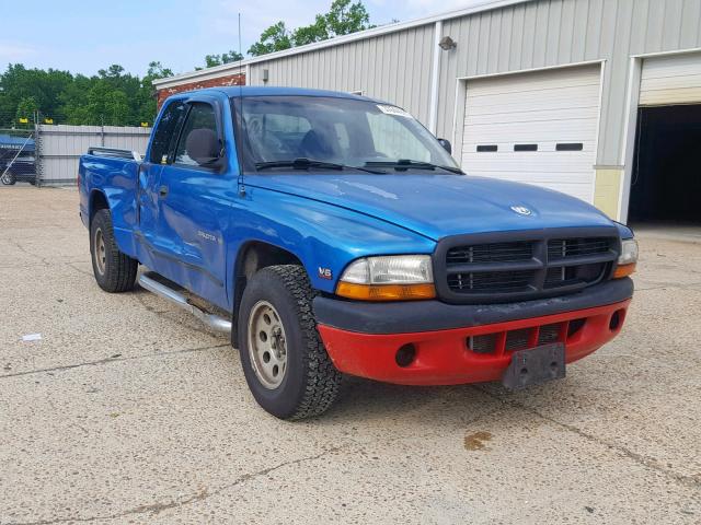 1B7GL22X4XS113833 - 1999 DODGE DAKOTA BLUE photo 1