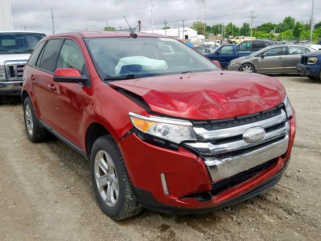 2FMDK4JC3CBA80100 - 2012 FORD EDGE SEL RED photo 1