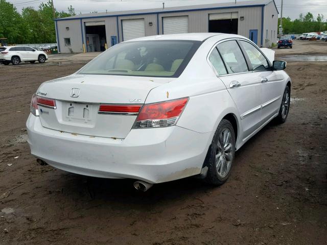 1HGCP3F86CA018381 - 2012 HONDA ACCORD EXL WHITE photo 4