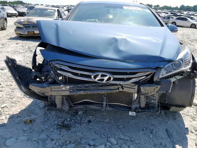 5NPE34AF3FH124301 - 2015 HYUNDAI SONATA SPO BLUE photo 9