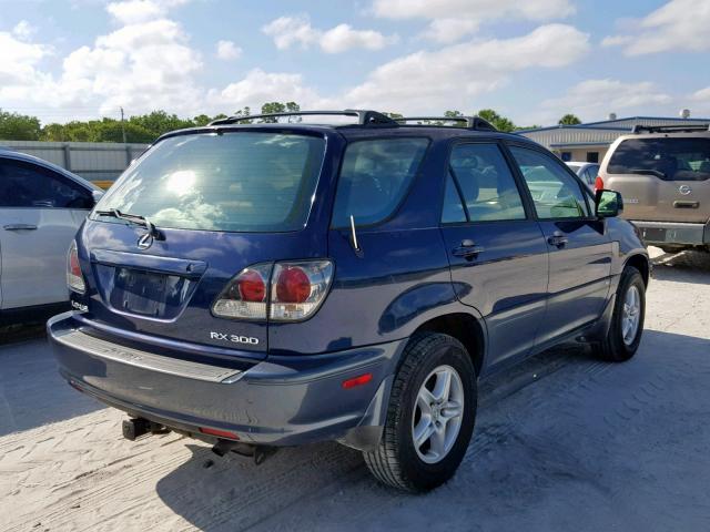 JTJHF10U120239762 - 2002 LEXUS RX 300 BLUE photo 4