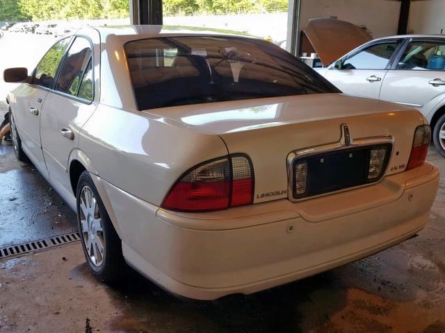 1LNHM87A43Y647314 - 2003 LINCOLN LS WHITE photo 3