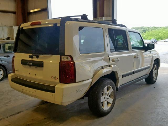 1J8HG48N07C610973 - 2007 JEEP COMMANDER WHITE photo 4