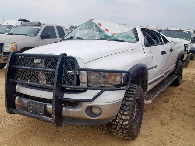 3D7KU28C73G835090 - 2003 DODGE RAM 2500 S WHITE photo 2