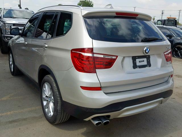 5UXWZ7C51H0U45146 - 2017 BMW X3 SDRIVE2 GOLD photo 3