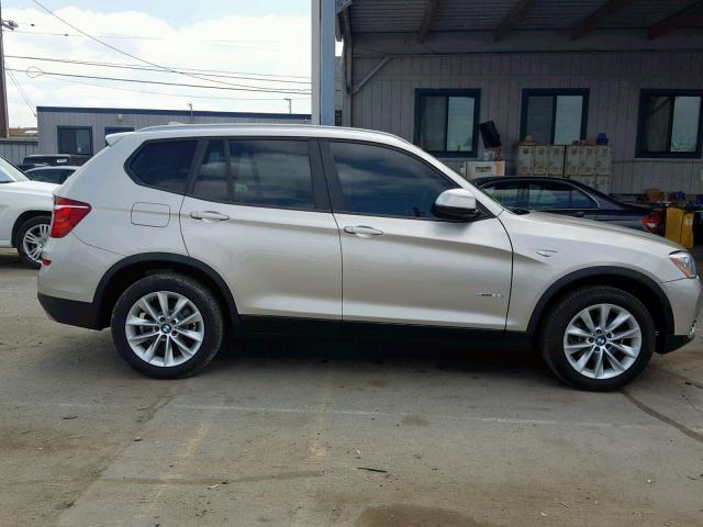 5UXWZ7C51H0U45146 - 2017 BMW X3 SDRIVE2 GOLD photo 9