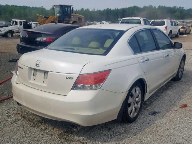 1HGCP36818A032549 - 2008 HONDA ACCORD EXL WHITE photo 4