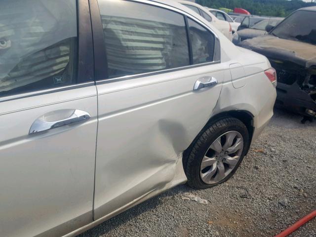 1HGCP36818A032549 - 2008 HONDA ACCORD EXL WHITE photo 9