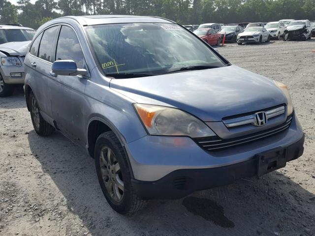 JHLRE38787C002795 - 2007 HONDA CR-V EXL BLUE photo 1