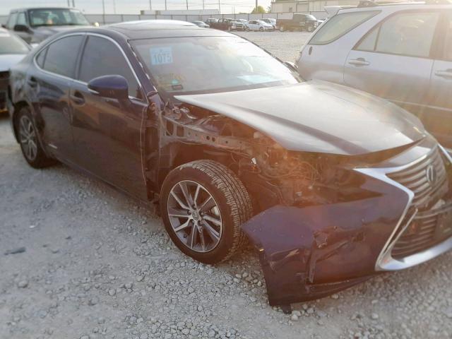 JTHBW1GG2G2117446 - 2016 LEXUS ES 300H BLUE photo 1