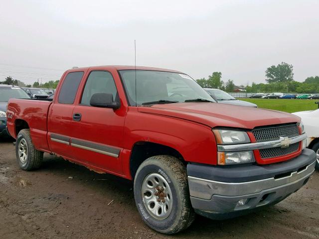 2GCEK19B351302694 - 2005 CHEVROLET SILVERADO RED photo 1