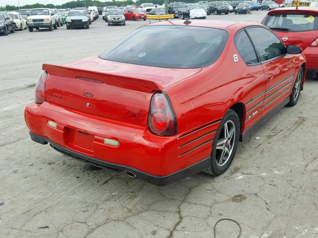 2G1WZ121X49338246 - 2004 CHEVROLET MONTE CARL 红色 照片 4