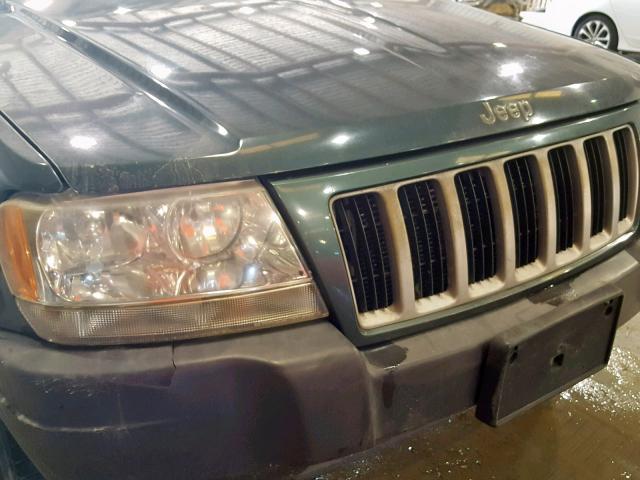 1J8GW48S24C142194 - 2004 JEEP GRAND CHER GREEN photo 9