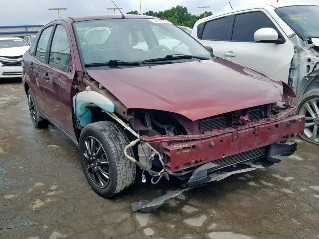 1FAHP34N07W129200 - 2007 FORD FOCUS ZX4 BURGUNDY photo 1